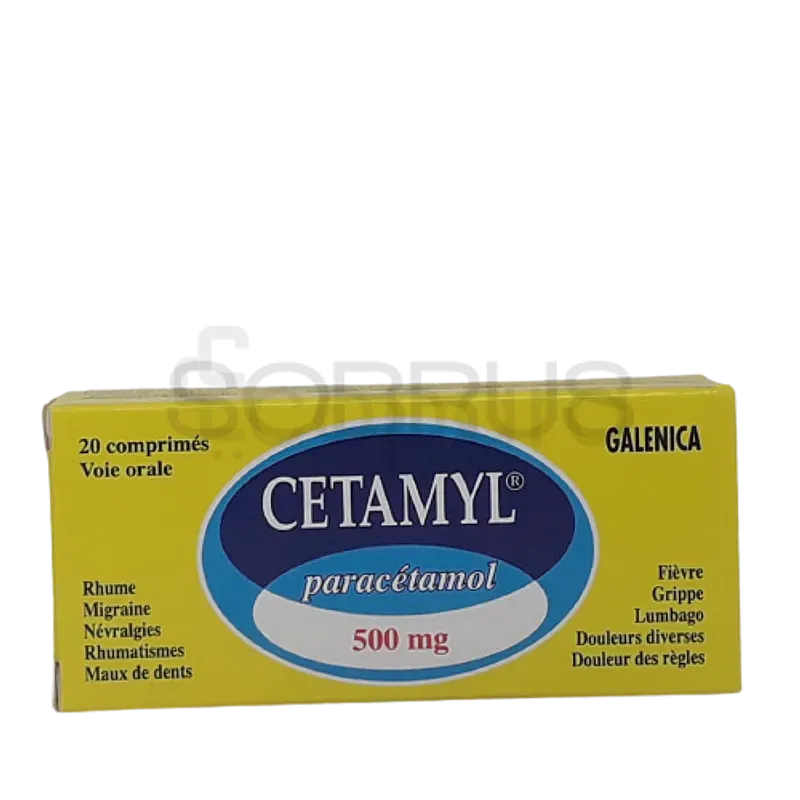 CETAMYL CO 500MG B20 COMP